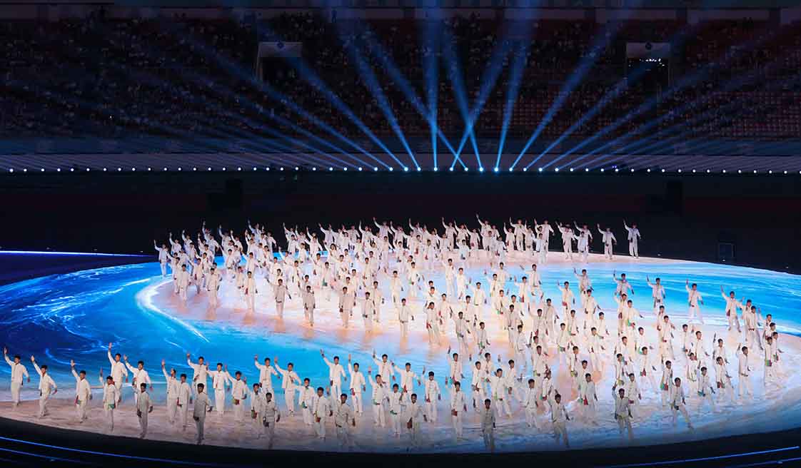 五行入武，易動中原！200餘功夫小子閃耀河南省運會開幕式