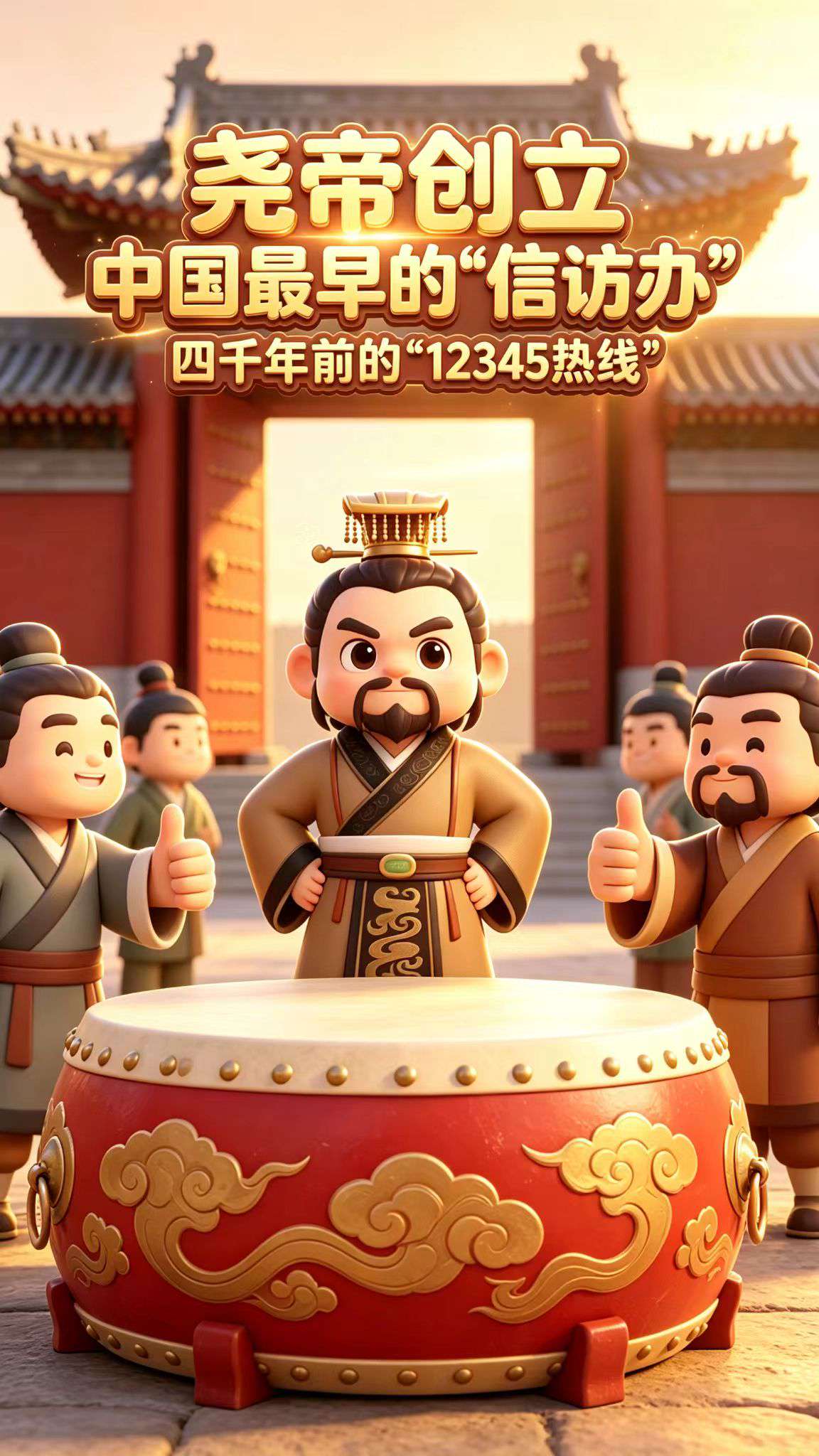 (有片)尧帝创立的中国最早的“信访办”,来看看四千年前的“12345热线”